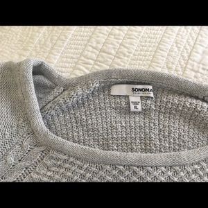 Sonoma women’s xl light grey pull over sweater